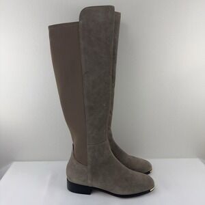 Cole Haan‎ Grand 360 Women's Taupe Suede Tall Riding Boots Size 10B NWOB